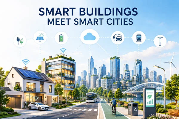 Smart Buildings und Smart Cities: Wenn intelligente Gebäude Teil des urbanen Systems werden